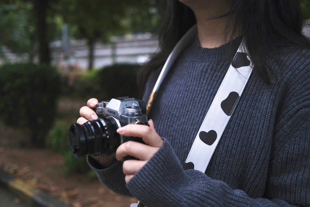 PanPan Ranch Cow Print Camera Strap
