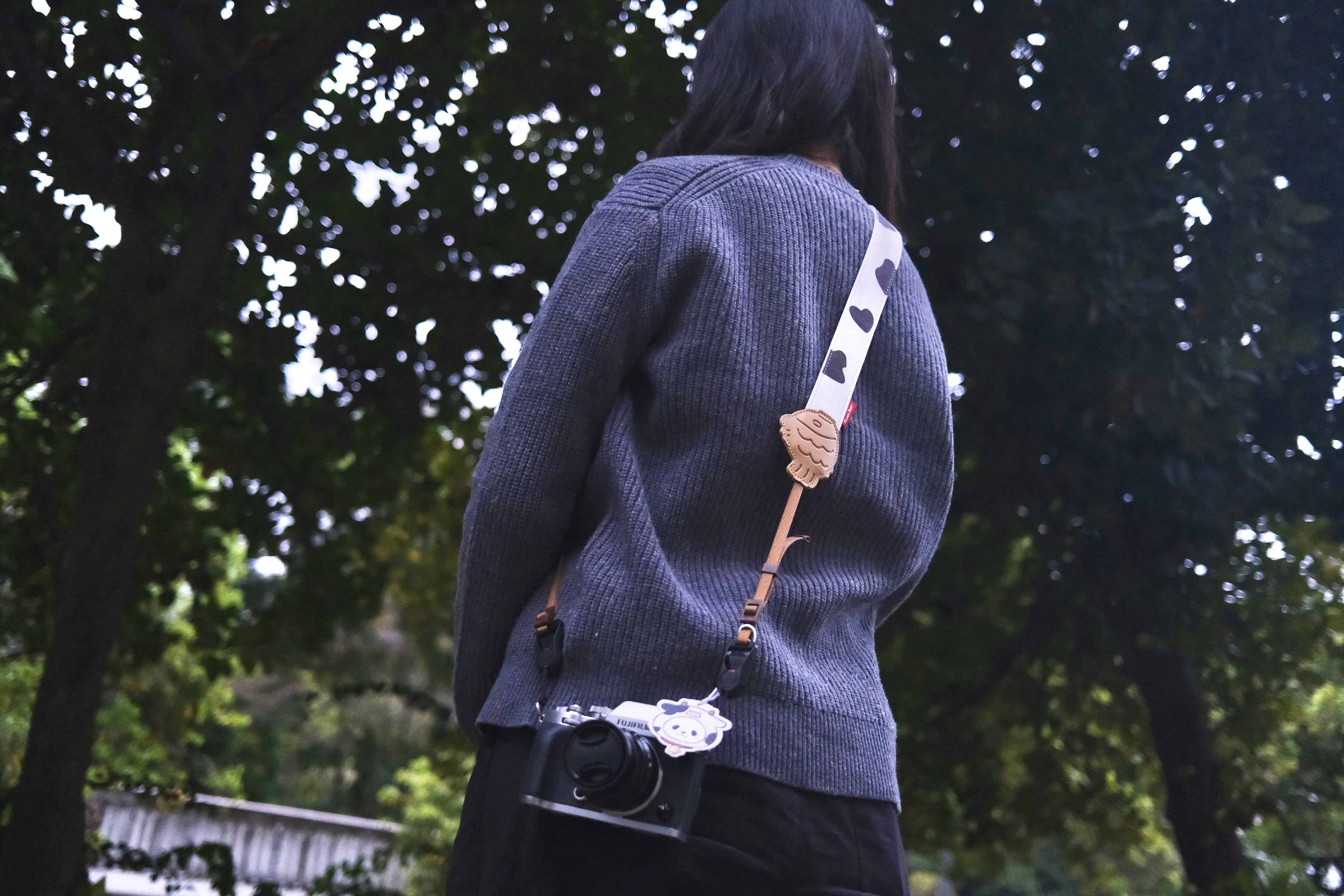 PanPan Ranch Cow Print Camera Strap
