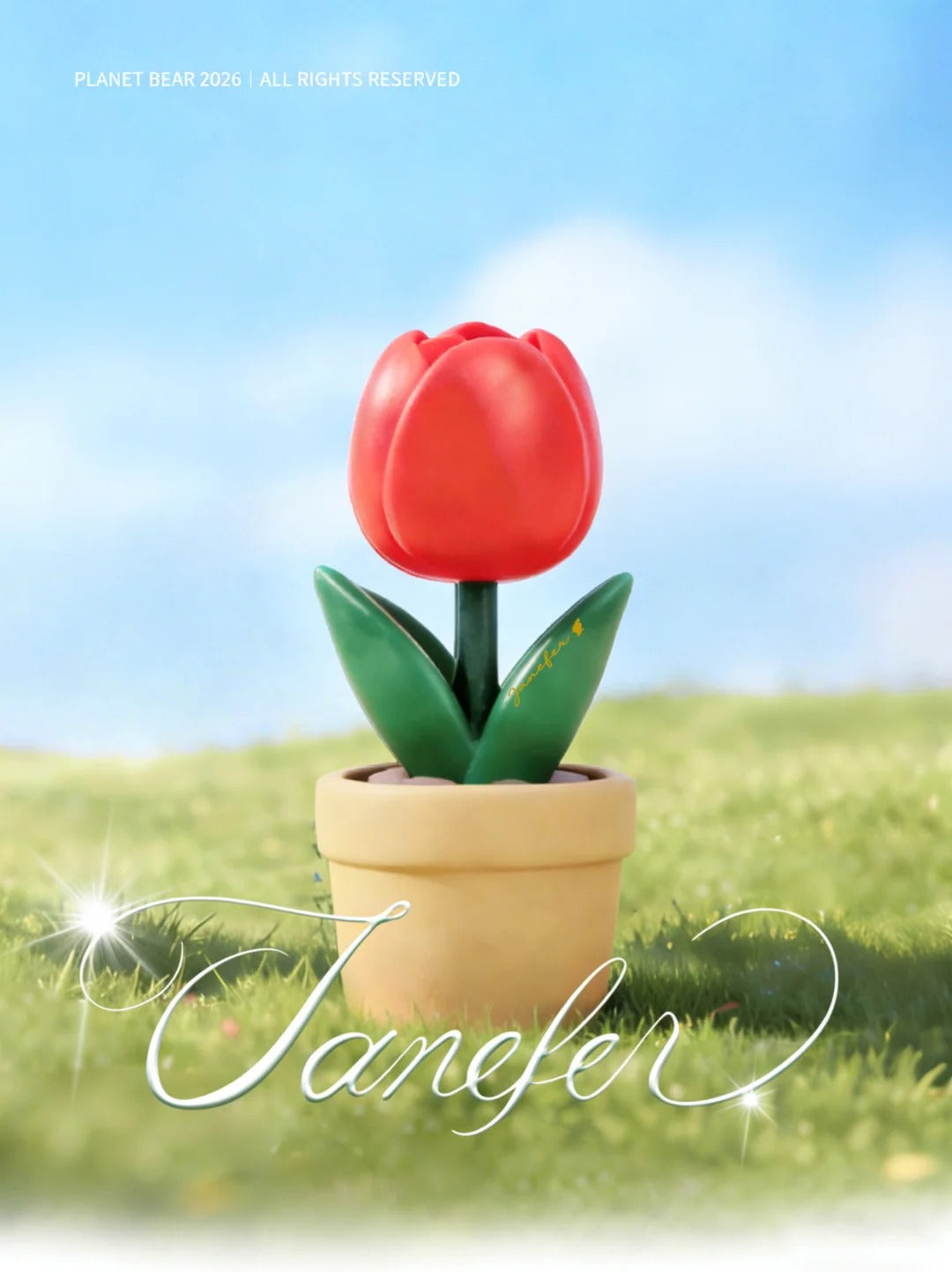 【Janefer】珍妮花的礼物—Fortune幸运红色郁金香盆栽