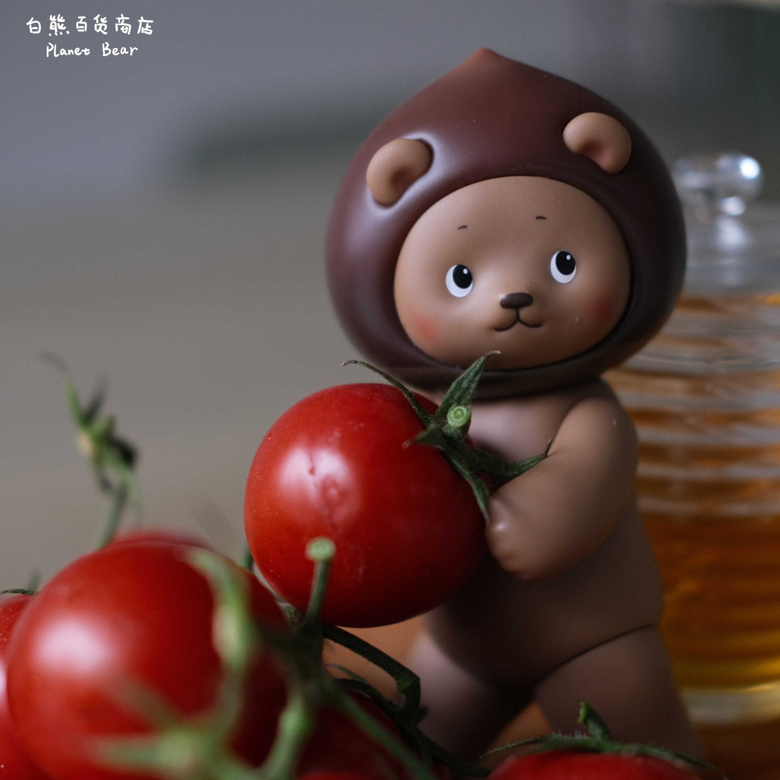 Chestnut Brown Bear Cooky Trendy Toy Figure