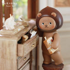 Chestnut Brown Bear Cooky Trendy Toy Figure