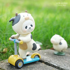 Cow Panda Skateboard PanPan Ranch Outfit