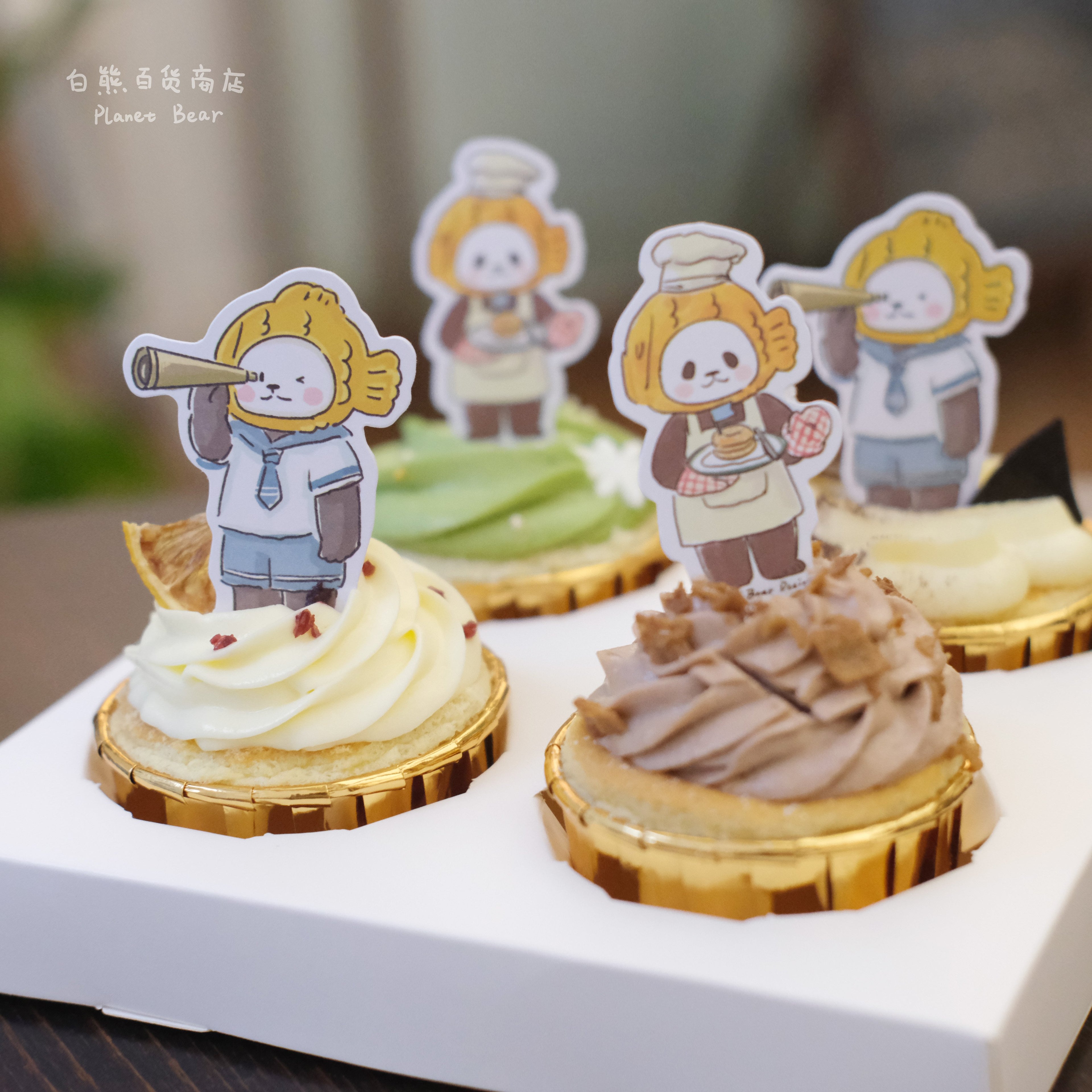 Cake Topper PanPan&DoDo&CoCo