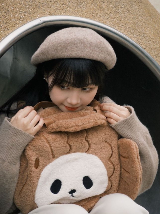 Taiyaki Panda PanPan Shoulder/Crossbody Plush Bag