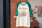 Raglan Sleeve T-shirt - Summer Original Merchandise Print Short Sleeve