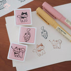 Panny and Cat Series Photosensitive Stamps