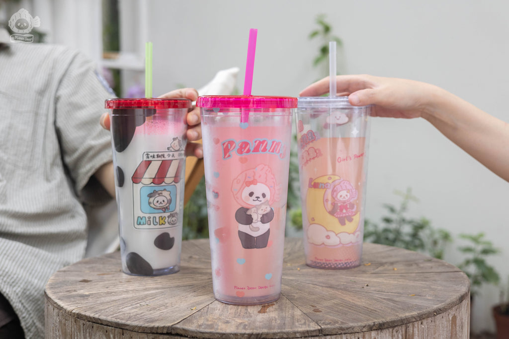 Colorful Summer Translucent Cup - Original Merchandise Gift