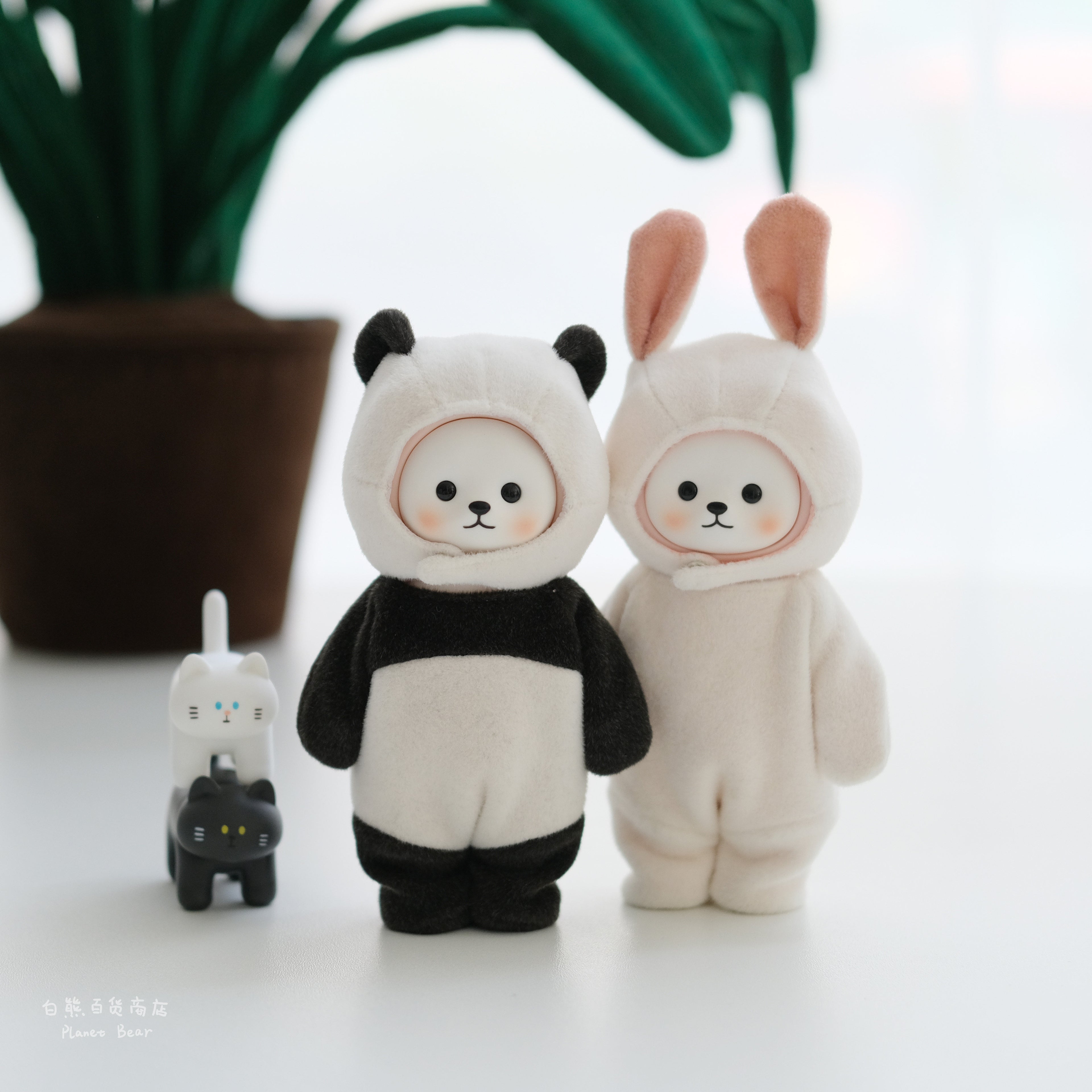 【娃衣】兔子熊猫玩偶衣服 Popea专属套装