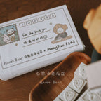 PanPan and Friends' Daily Life Original Collaboration Wooden Stamps