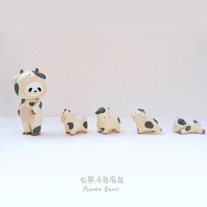 Cow Panda PanPan Ranch Set - White Bear Department Store Trendy Toy Figure