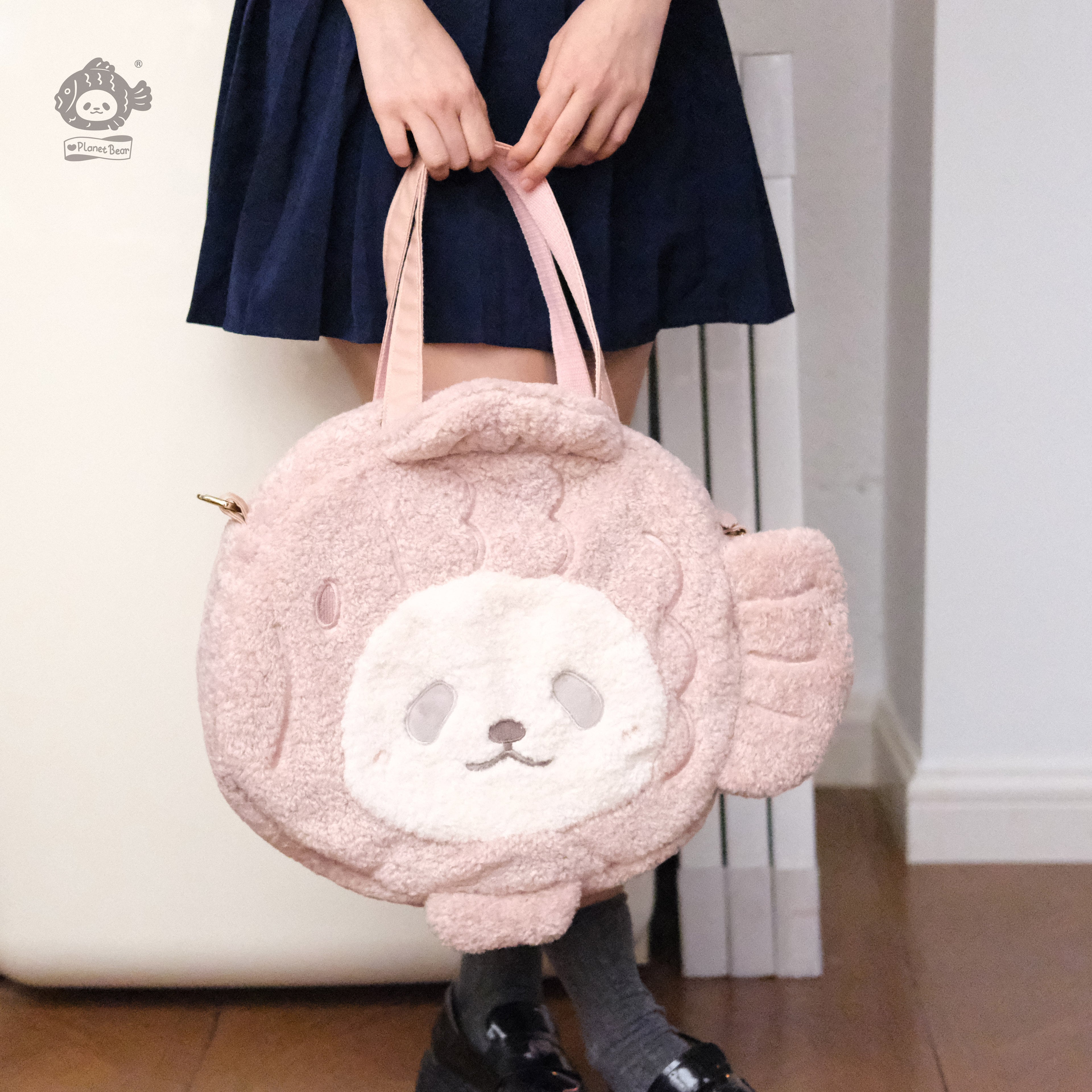 【周边】鲷鱼烧熊猫Luna单肩/斜跨毛绒包包