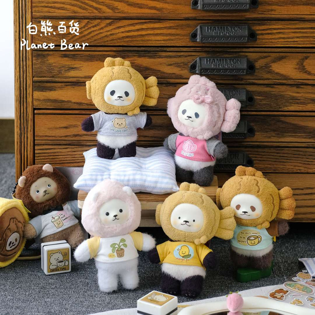 ตุ๊กตาแพนด้าไทยากิออริจินัลพร้อมชุดเสื้อผ้าเปลี่ยน