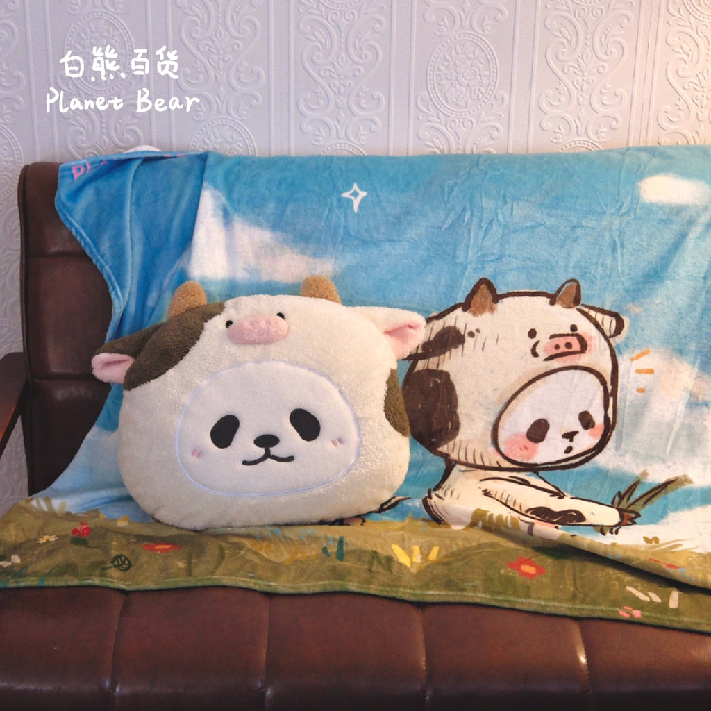 PanPan Cow Series Plush Pillow PlanetBear