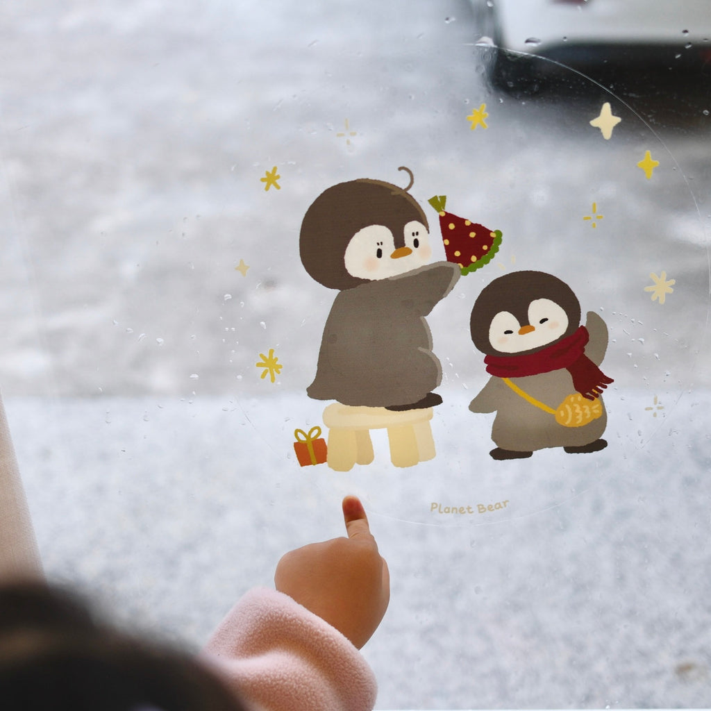 【周边】PanPan和朋友们装饰静电玻璃贴套装