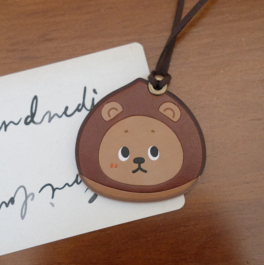 Finger Studio Original Handmade Leather Pendant Bag Charm