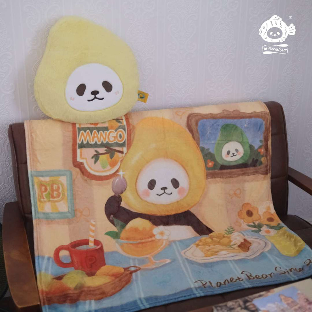 Mango PanPan Blanket Pillow Two-in-One Set