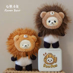 PanPan Plush Little Lion & DoDo Plush Little Lion Doll Keychain