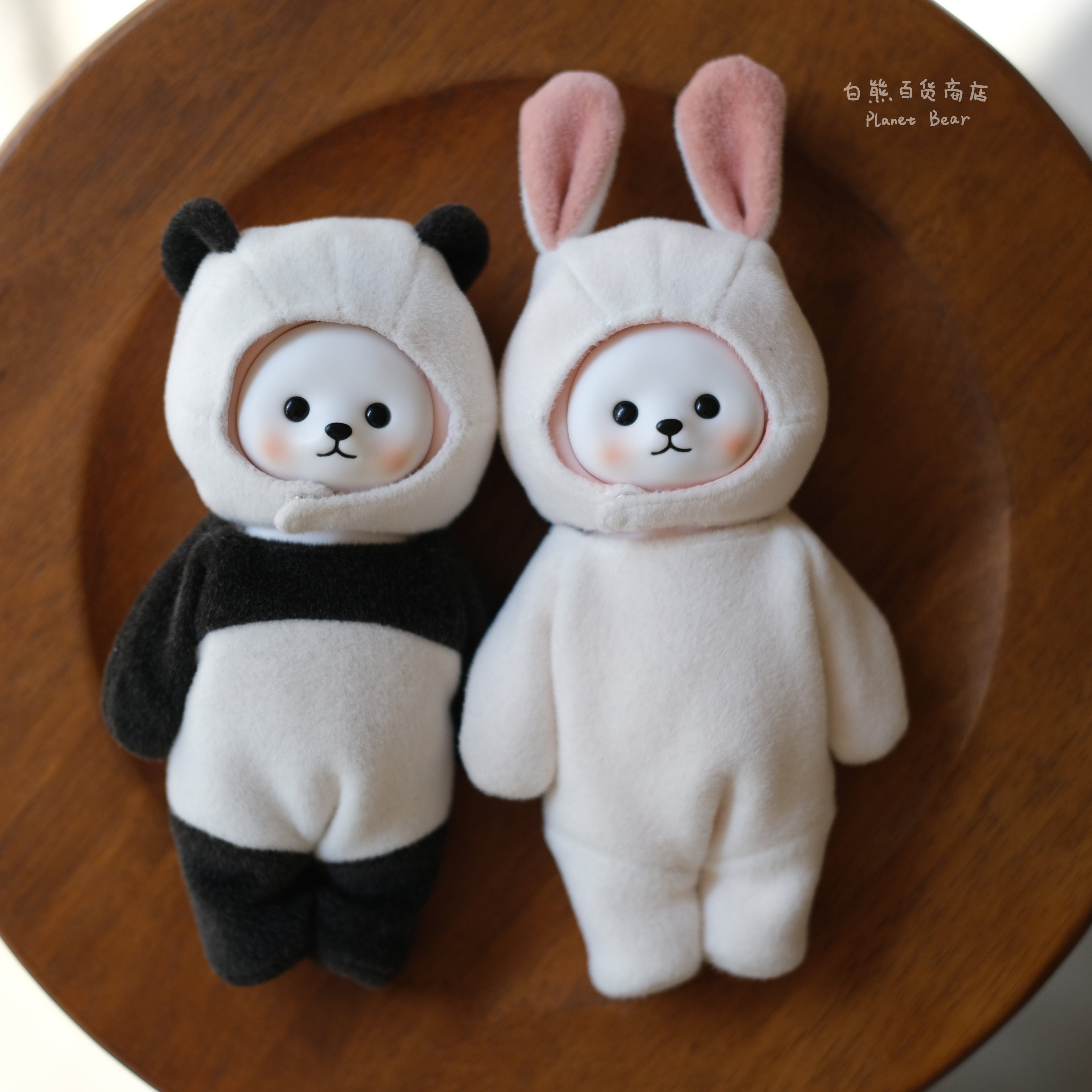 【娃衣】兔子熊猫玩偶衣服 Popea专属套装