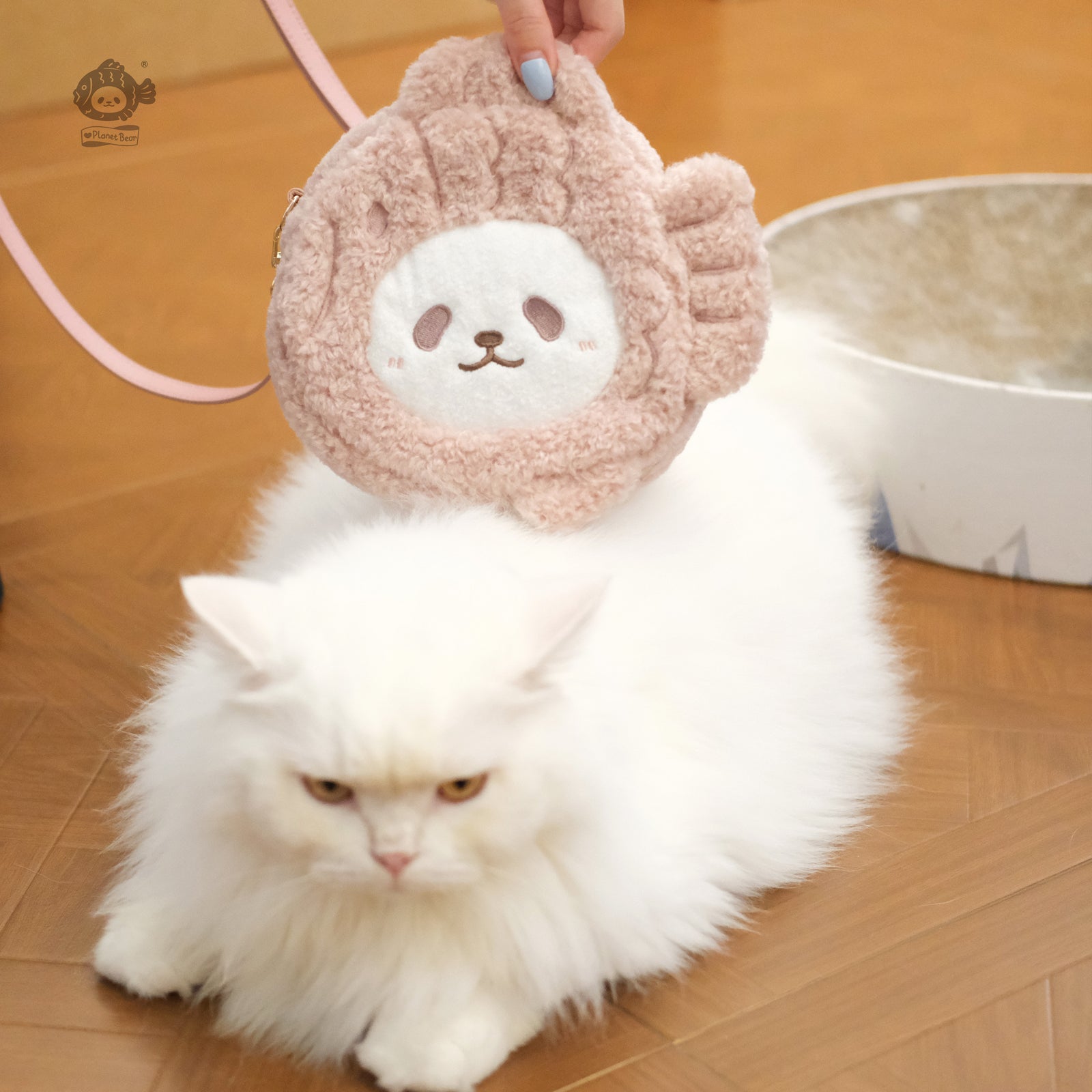 鲷鱼烧熊猫系列毛绒斜跨包包