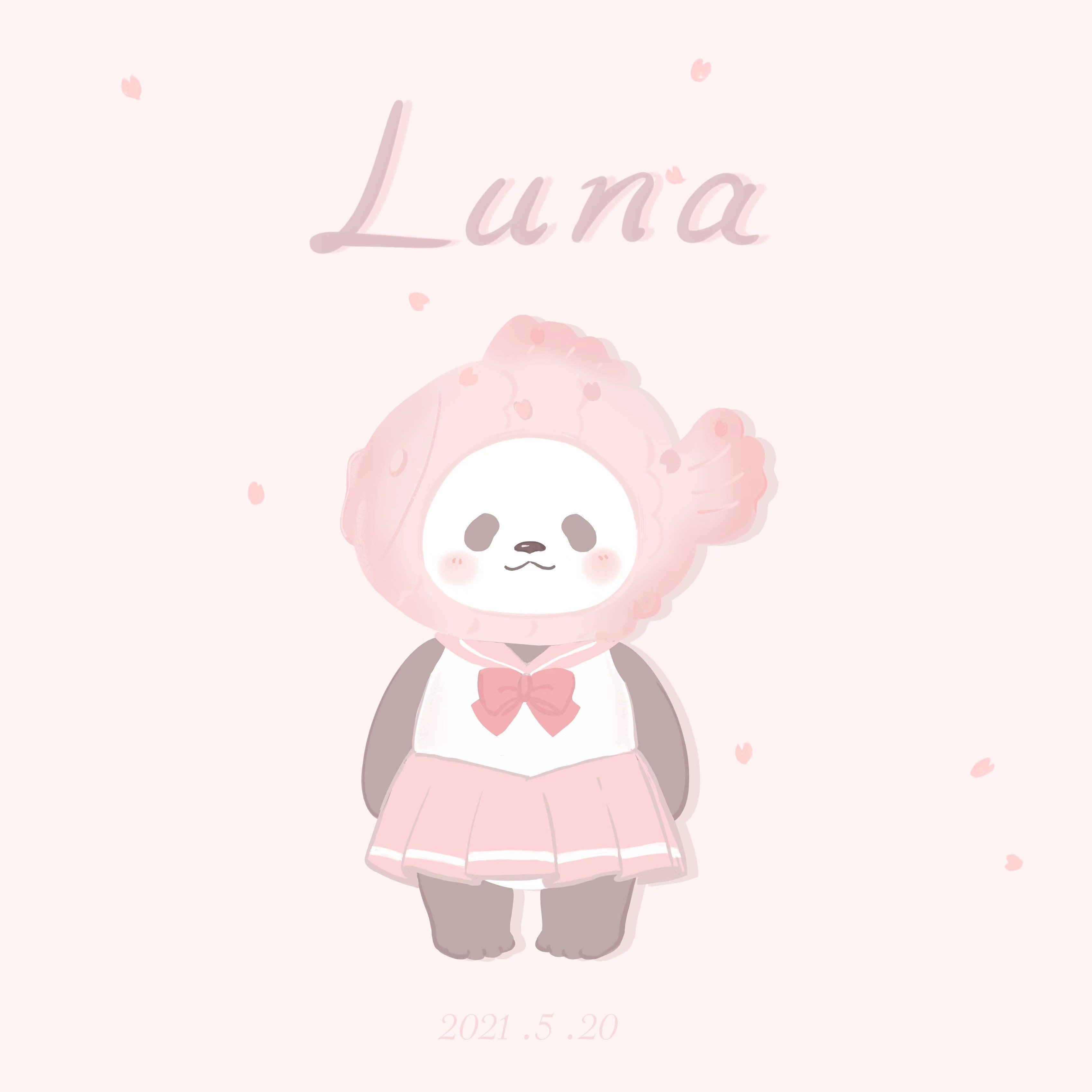 Love Incarnate Luna Taiyaki Panda Trendy Toy Figure