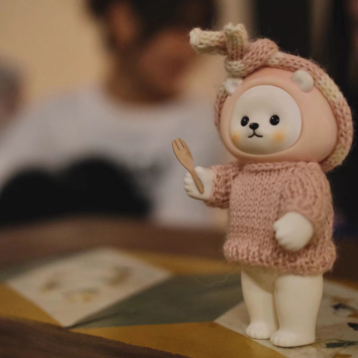 【周边】冬日娃衣温暖牌手工纯羊毛围巾毛衣针织帽